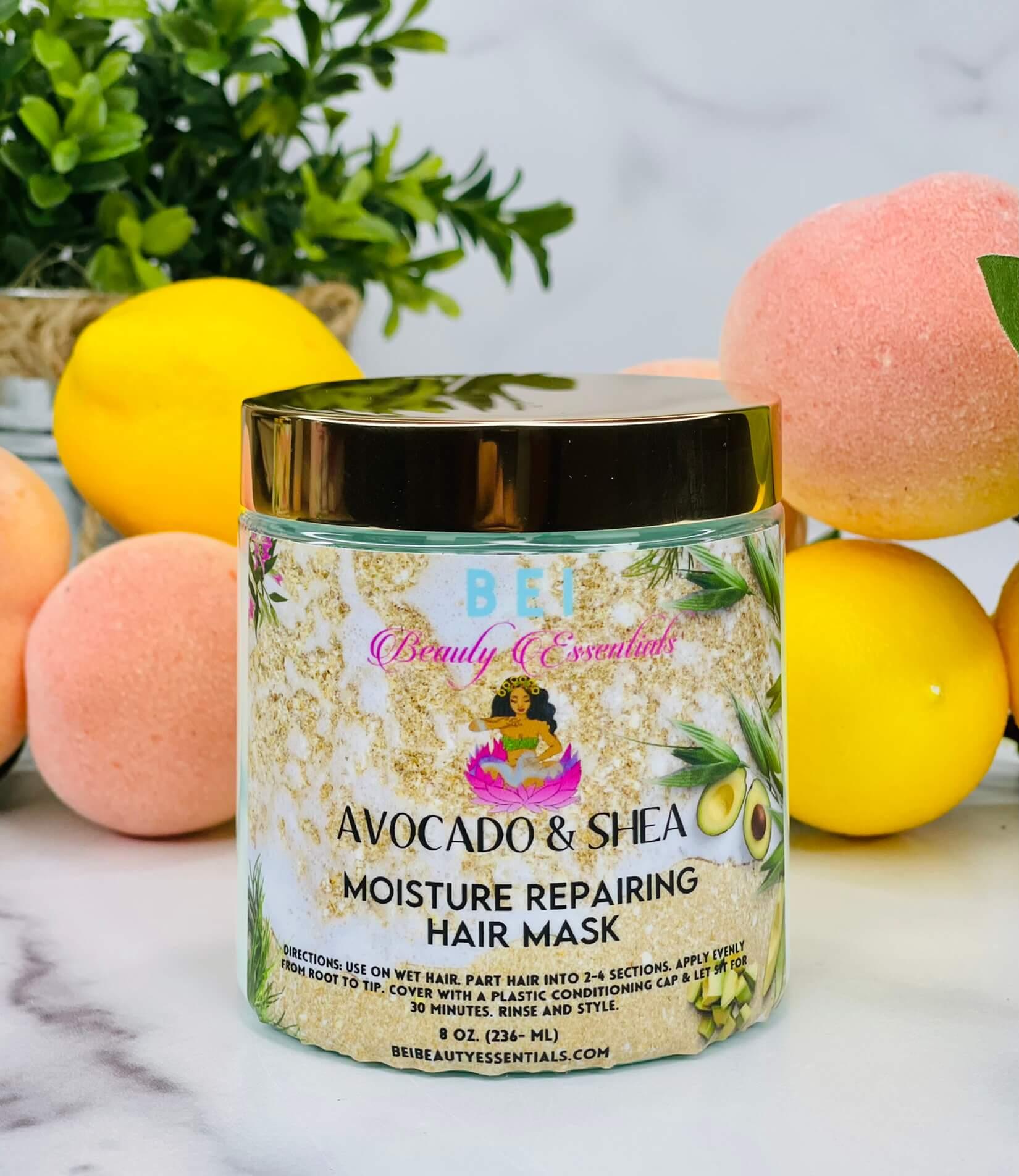 AVOCADO & SHEA MOISTURE REPAIRING HAIR MASK - Bei Beauty Essentials