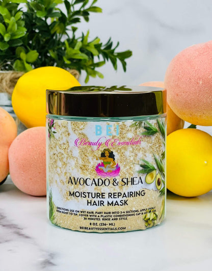 Shea Moisture hair mask application sectioning