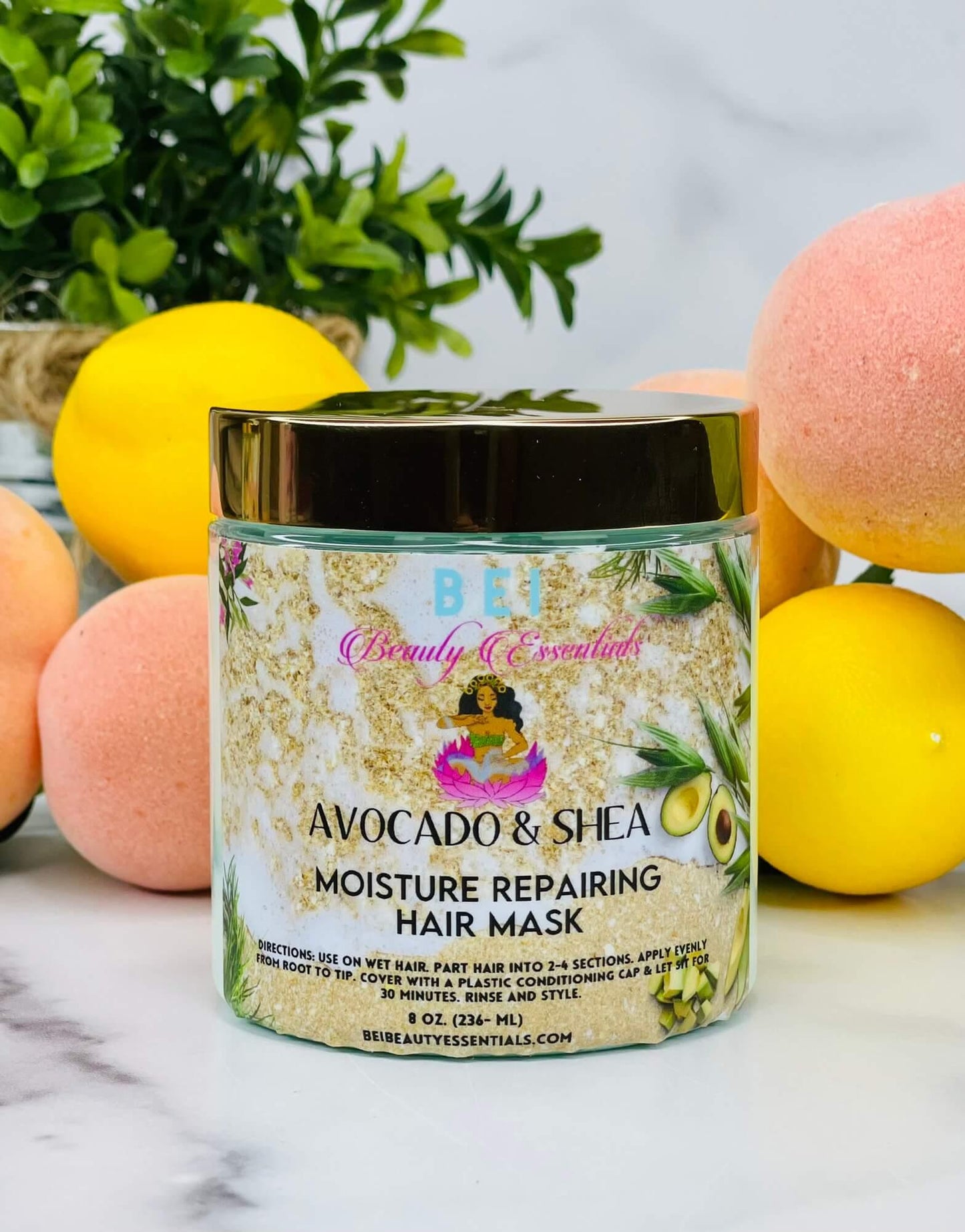 AVOCADO & SHEA MOISTURE REPAIRING HAIR MASK - Bei Beauty Essentials